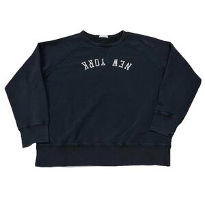 Hiro Clark New York Crewneck Sweatshirt Men Large Black